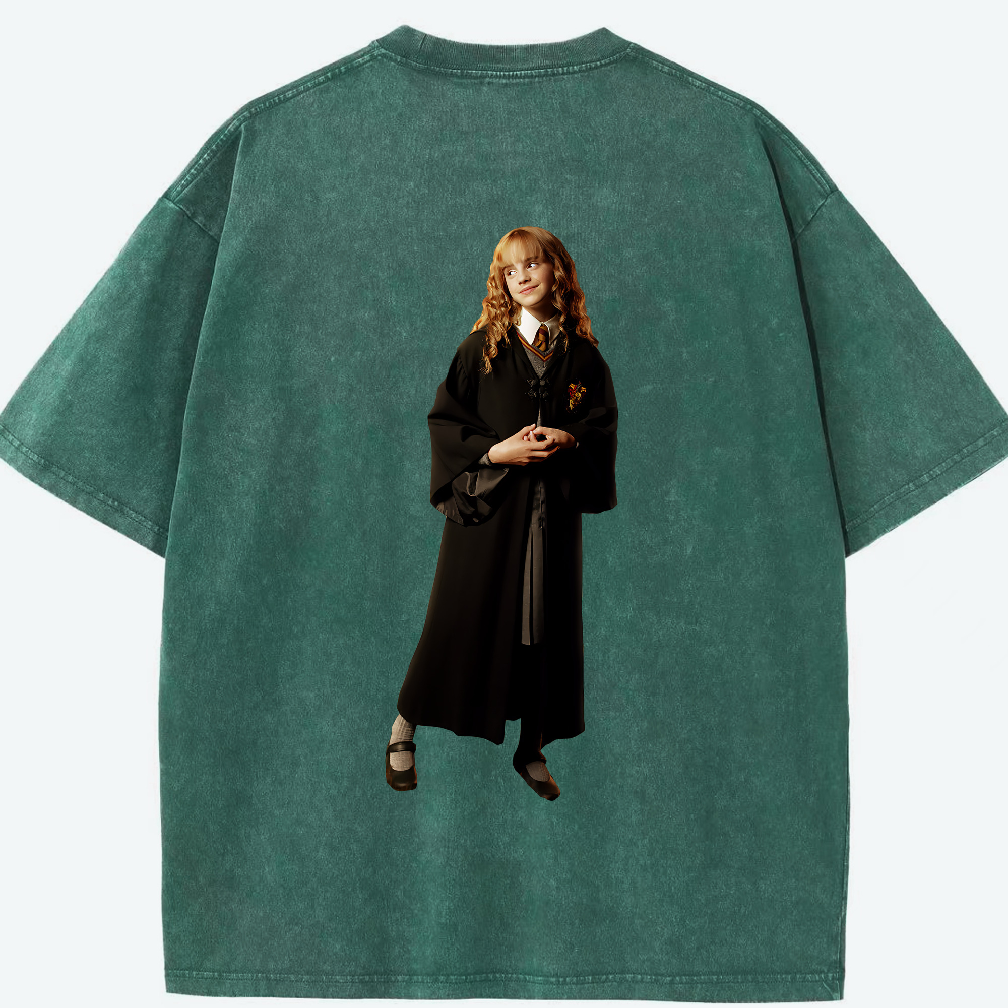 （画像用） Harry Potter ハリー・ポッターシリーズ 綿100% ヴィンテージ風 半袖Tシャツ（背面プリント）